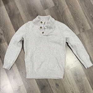 Carter's Gray Sweater with Button Collar